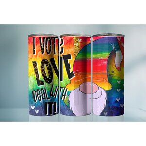 20oz Vote Love Gnome Tumbler